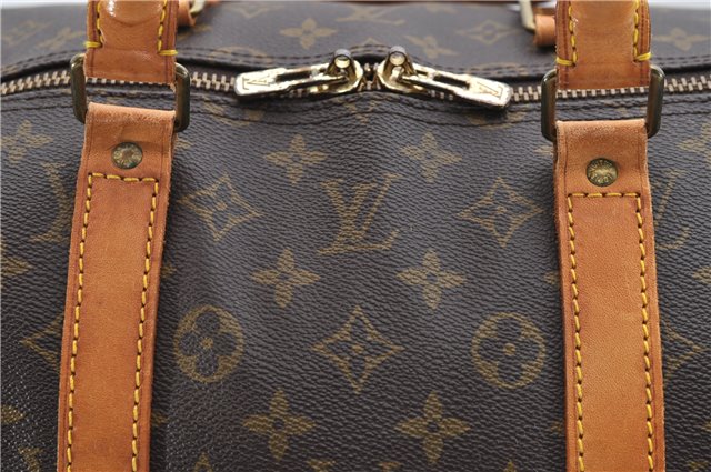 Auth Louis Vuitton Monogram Keepall Bandouliere 55 Boston Bag M41414 LV 4612D
