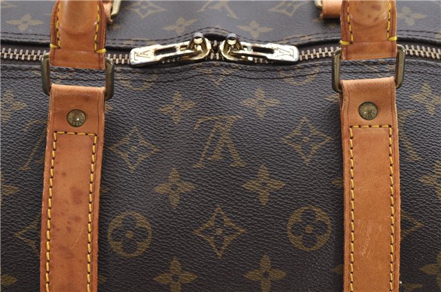 Auth Louis Vuitton Monogram Keepall Bandouliere 55 Boston Bag M41414 LV 4612D