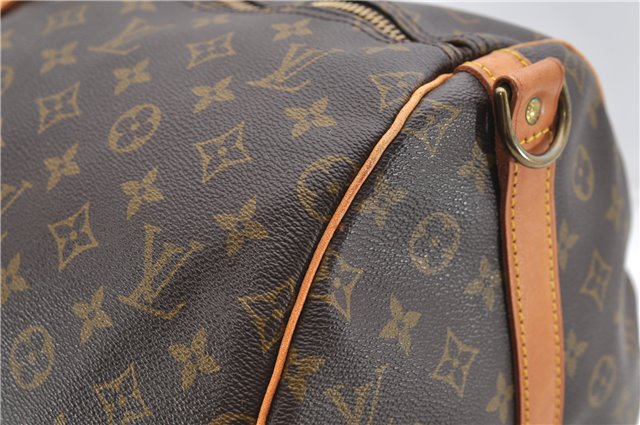 Auth Louis Vuitton Monogram Keepall Bandouliere 55 Boston Bag M41414 LV 4612D
