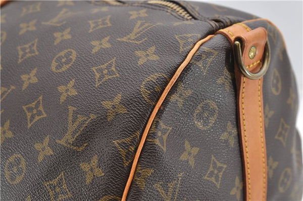 Auth Louis Vuitton Monogram Keepall Bandouliere 55 Boston Bag M41414 LV 4612D