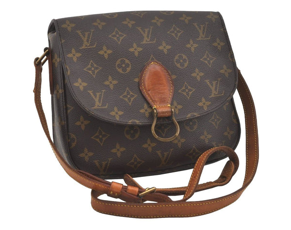 Authentic Louis Vuitton Monogram Saint Cloud GM M51242 Shoulder Cross Bag 4612I