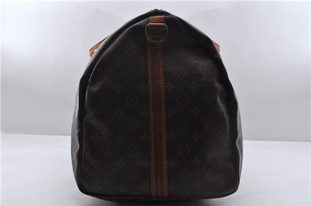 Auth Louis Vuitton Monogram Keepall Bandouliere 55 Boston Bag M41414 LV 4613D