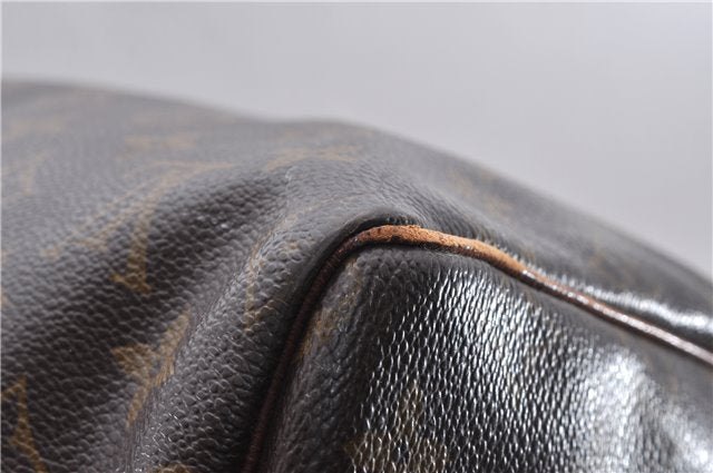 Auth Louis Vuitton Monogram Keepall Bandouliere 55 Boston Bag M41414 LV 4613D