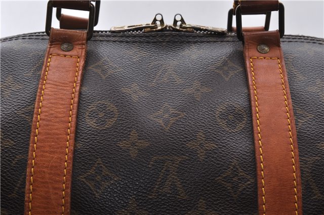 Auth Louis Vuitton Monogram Keepall Bandouliere 55 Boston Bag M41414 LV 4613D