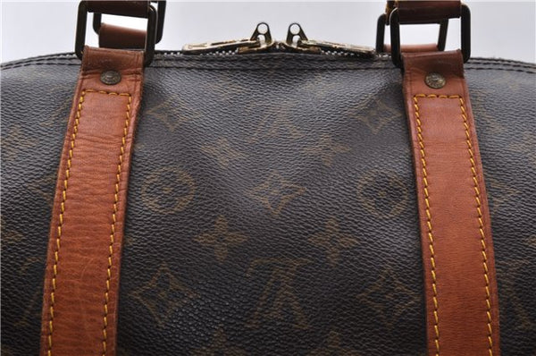Auth Louis Vuitton Monogram Keepall Bandouliere 55 Boston Bag M41414 LV 4613D