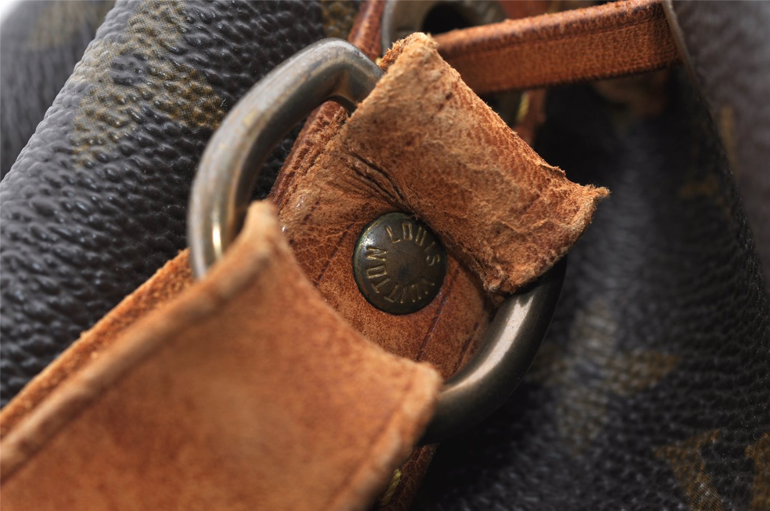 Authentic Louis Vuitton Monogram Noe Shoulder Drawstring Bag M42224 Junk 4613I