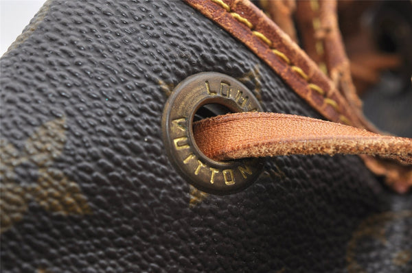 Authentic Louis Vuitton Monogram Noe Shoulder Drawstring Bag M42224 Junk 4613I