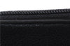 Authentic CHANEL Caviar Skin CoCo Mark Round Zip Long Wallet Purse Black 4614C