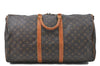 Auth Louis Vuitton Monogram Keepall Bandouliere 55 Boston Bag M41414 LV 4615D