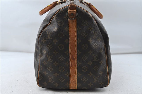Auth Louis Vuitton Monogram Keepall Bandouliere 55 Boston Bag M41414 LV 4615D