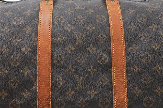 Auth Louis Vuitton Monogram Keepall Bandouliere 55 Boston Bag M41414 LV 4615D