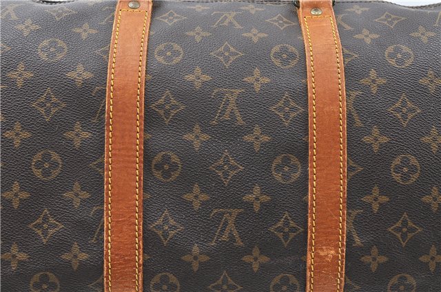 Auth Louis Vuitton Monogram Keepall Bandouliere 55 Boston Bag M41414 LV 4615D
