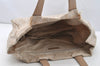 Authentic CHANEL New Travel Line Shoulder Tote Bag Nylon Leather Beige 4615I
