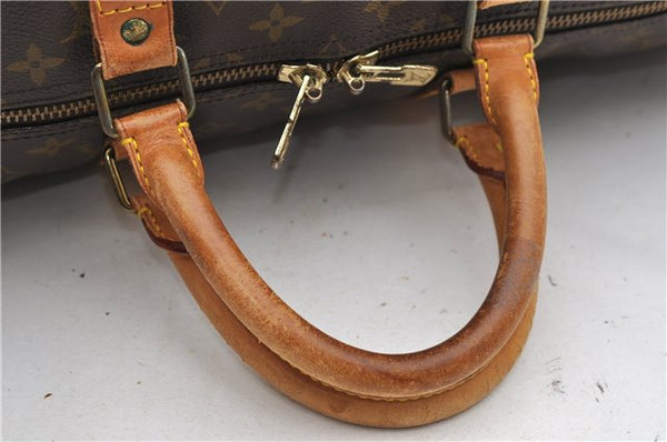 Auth Louis Vuitton Monogram Keepall Bandouliere 55 Boston Bag M41414 LV 4616D