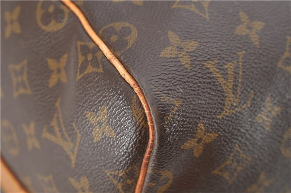 Auth Louis Vuitton Monogram Keepall Bandouliere 55 Boston Bag M41414 LV 4616D