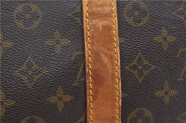 Auth Louis Vuitton Monogram Keepall Bandouliere 55 Boston Bag M41414 LV 4616D