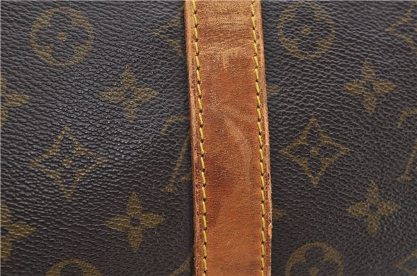 Auth Louis Vuitton Monogram Keepall Bandouliere 55 Boston Bag M41414 LV 4616D