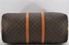 Auth Louis Vuitton Monogram Keepall Bandouliere 55 Boston Bag M41414 LV 4617D