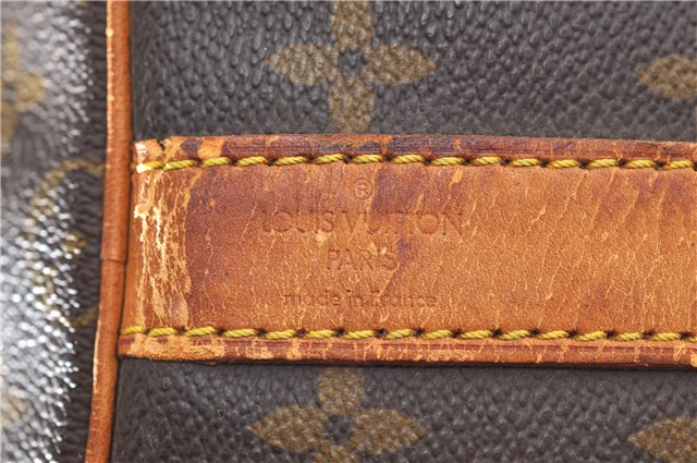 Auth Louis Vuitton Monogram Keepall Bandouliere 55 Boston Bag M41414 LV 4617D