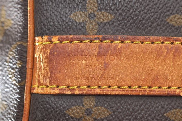 Auth Louis Vuitton Monogram Keepall Bandouliere 55 Boston Bag M41414 LV 4617D