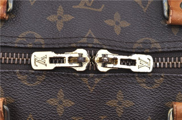 Auth Louis Vuitton Monogram Keepall Bandouliere 55 Boston Bag M41414 LV 4617D