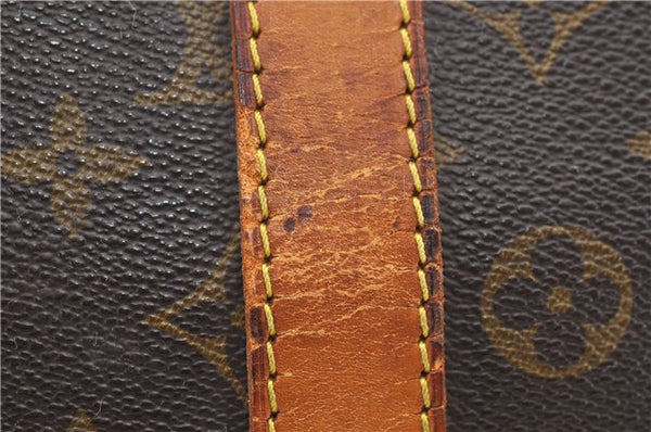 Auth Louis Vuitton Monogram Keepall Bandouliere 55 Boston Bag M41414 LV 4617D