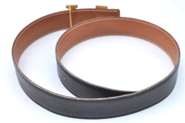 Authentic HERMES Constance Ladies Leather Belt Size 70cm 27.6