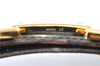 Authentic HERMES Constance Ladies Leather Belt Size 70cm 27.6" Black Brown 4618B