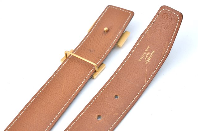 Authentic HERMES Constance Ladies Leather Belt Size 70cm 27.6