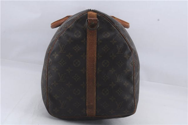 Auth Louis Vuitton Monogram Keepall Bandouliere 55 Boston Bag M41414 LV 4618D