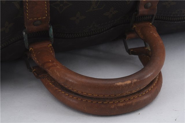 Auth Louis Vuitton Monogram Keepall Bandouliere 55 Boston Bag M41414 LV 4618D