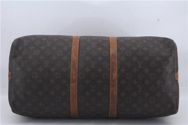 Auth Louis Vuitton Monogram Keepall Bandouliere 55 Boston Bag M41414 LV 4618D
