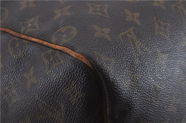 Auth Louis Vuitton Monogram Keepall Bandouliere 55 Boston Bag M41414 LV 4618D