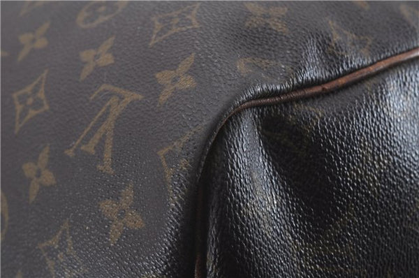 Auth Louis Vuitton Monogram Keepall Bandouliere 55 Boston Bag M41414 LV 4618D