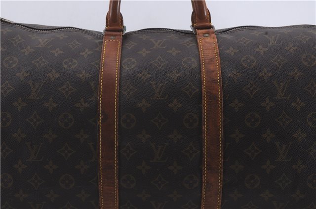 Auth Louis Vuitton Monogram Keepall Bandouliere 55 Boston Bag M41414 LV 4618D