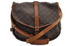 Authentic Louis Vuitton Monogram Saumur 35 Shoulder Cross Bag M42254 LV 4618I