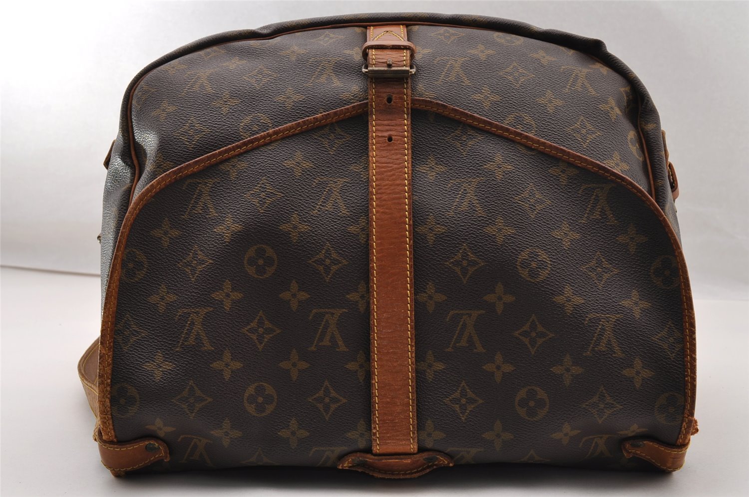 Authentic Louis Vuitton Monogram Saumur 35 Shoulder Cross Bag M42254 LV 4618I