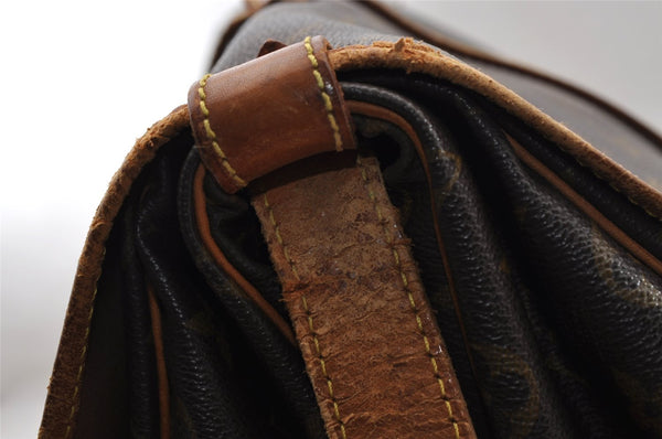 Authentic Louis Vuitton Monogram Saumur 35 Shoulder Cross Bag M42254 LV 4618I
