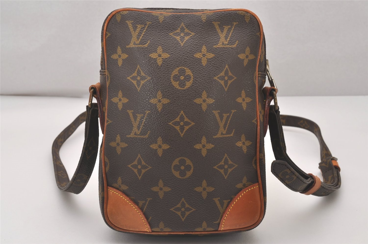 Authentic Louis Vuitton Monogram Danube Shoulder Cross Body Bag M45266 LV 4619I