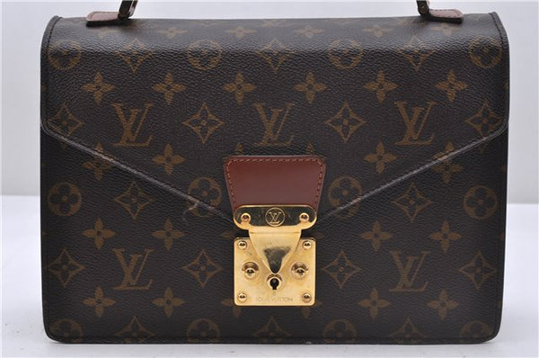 Authentic Louis Vuitton Monogram Concorde Hand Bag M51190 LV 4620D