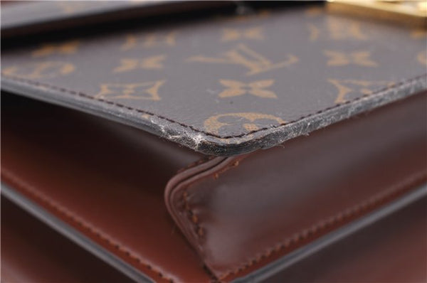 Authentic Louis Vuitton Monogram Concorde Hand Bag M51190 LV 4620D