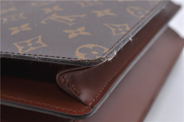 Authentic Louis Vuitton Monogram Concorde Hand Bag M51190 LV 4620D