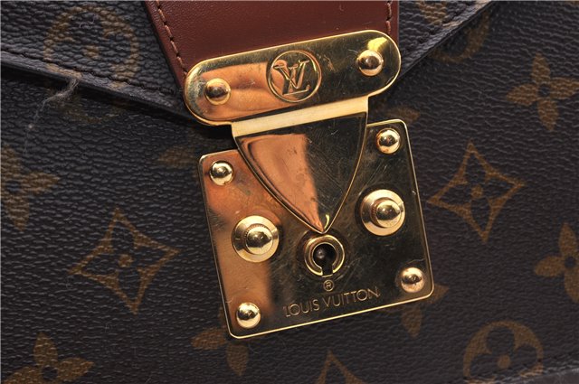 Authentic Louis Vuitton Monogram Concorde Hand Bag M51190 LV 4620D