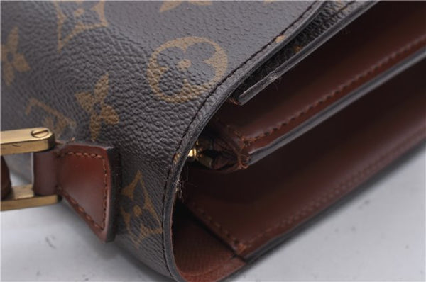 Authentic Louis Vuitton Monogram Concorde Hand Bag M51190 LV 4620D