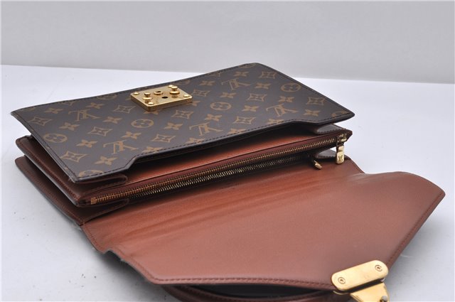 Authentic Louis Vuitton Monogram Concorde Hand Bag M51190 LV 4620D