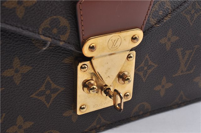 Authentic Louis Vuitton Monogram Concorde Hand Bag M51190 LV 4620D