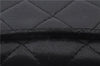 Authentic CHANEL Lamb Skin Matelasse Bifold Long Wallet Purse Black CC 4621C