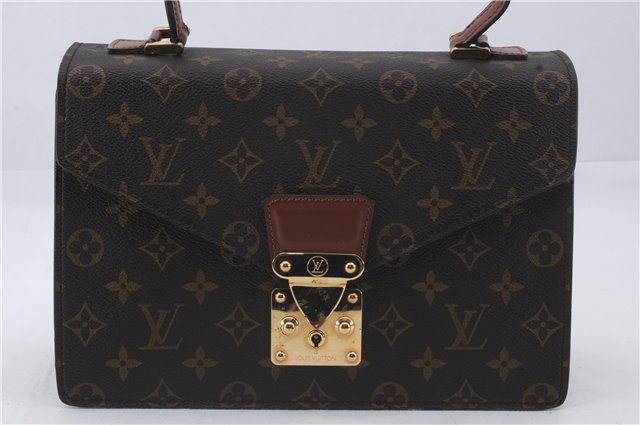 Authentic Louis Vuitton Monogram Concorde Hand Bag M51190 LV 4621D