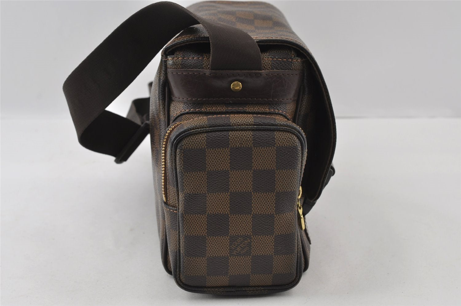 Auth Louis Vuitton Damier Reporter Melville Shoulder Cross Bag N51126 LV 4621I