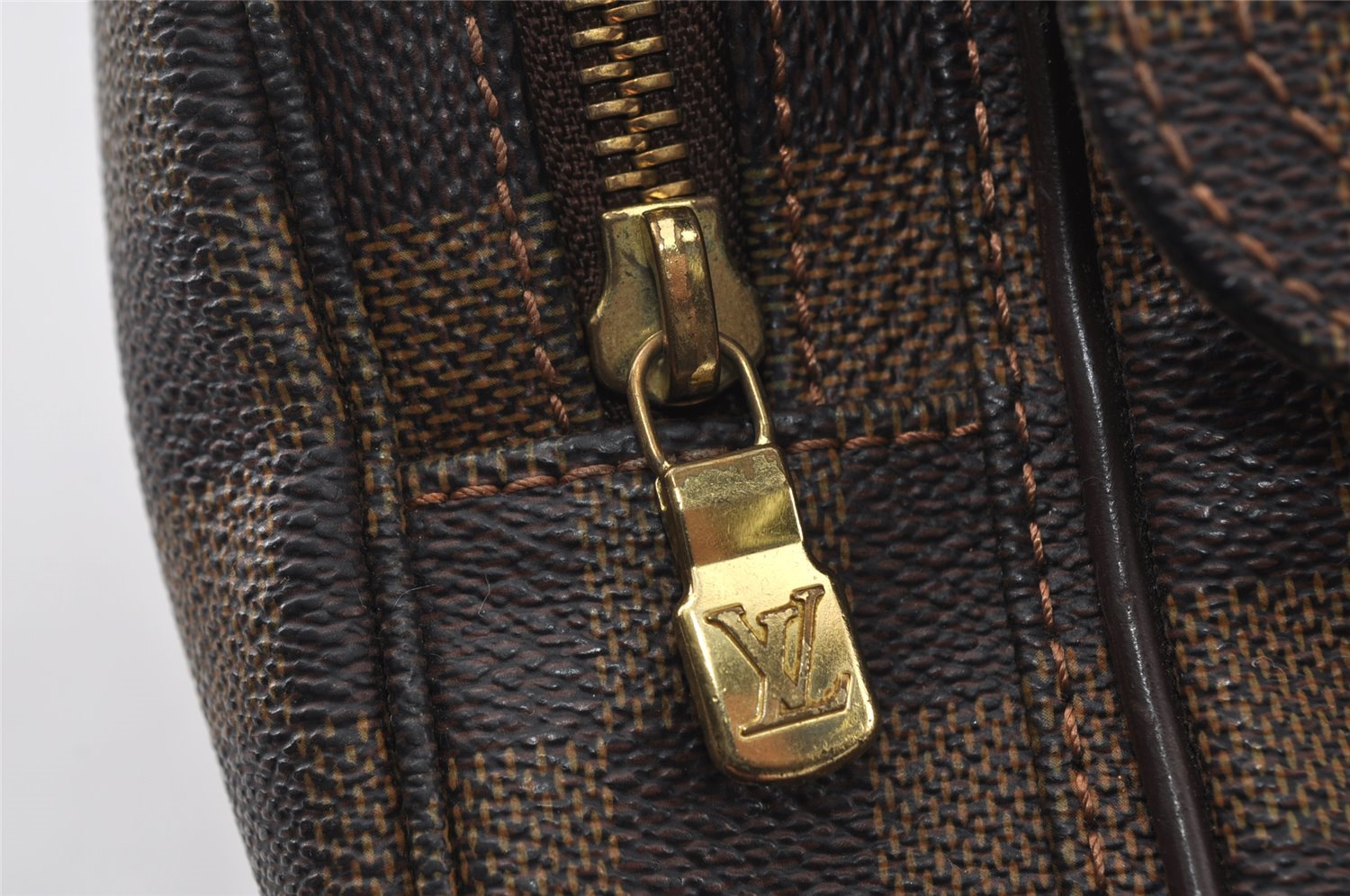 Auth Louis Vuitton Damier Reporter Melville Shoulder Cross Bag N51126 LV 4621I